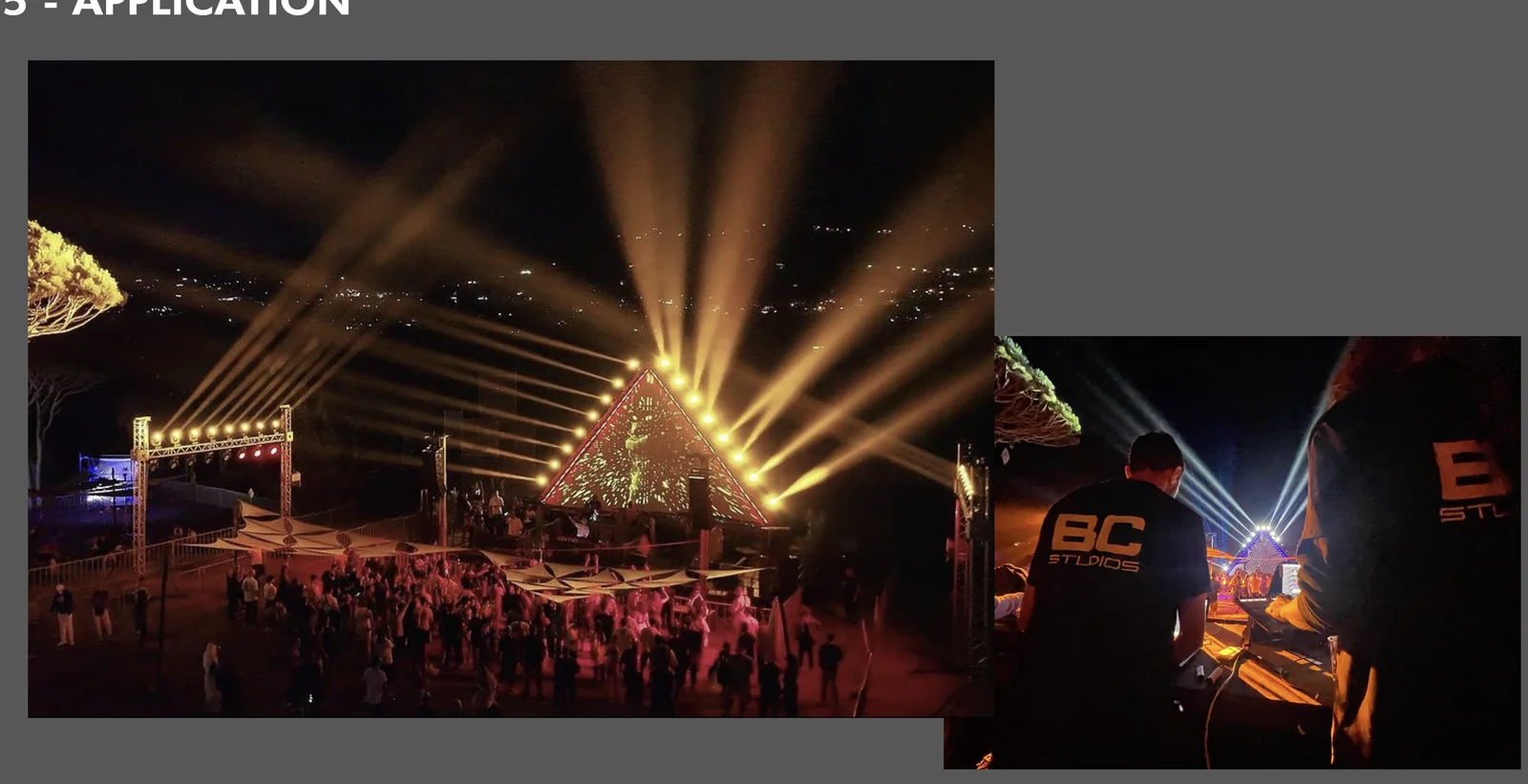Live stage and lighting design by BC Studios
